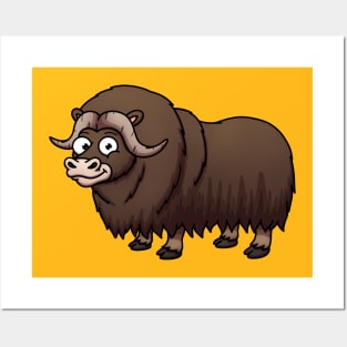 Cute Musk Ox Posters and Art